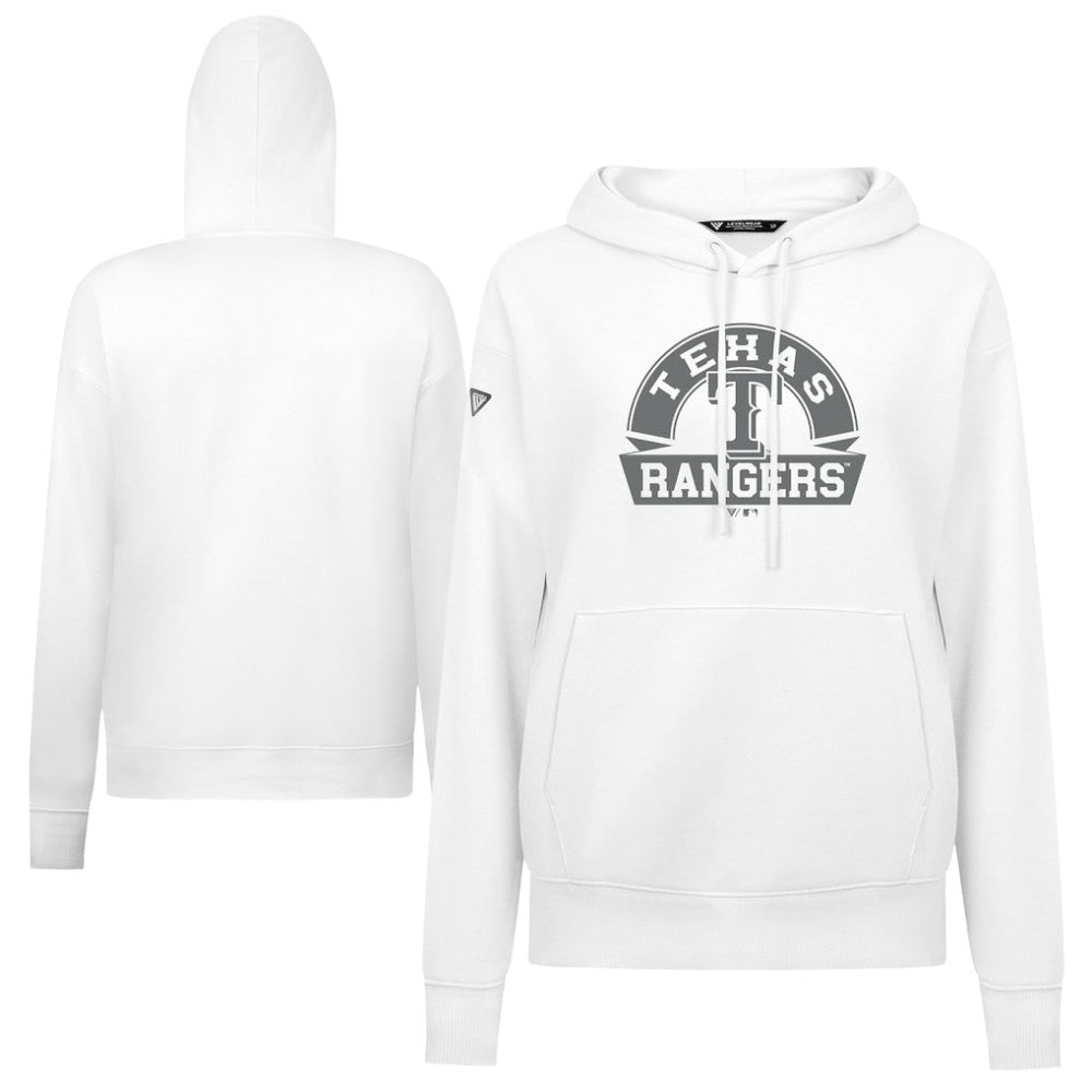 Texas Rangers Levelwear Women's Adorn Banner Arch Hoodie | MLB On Sale
