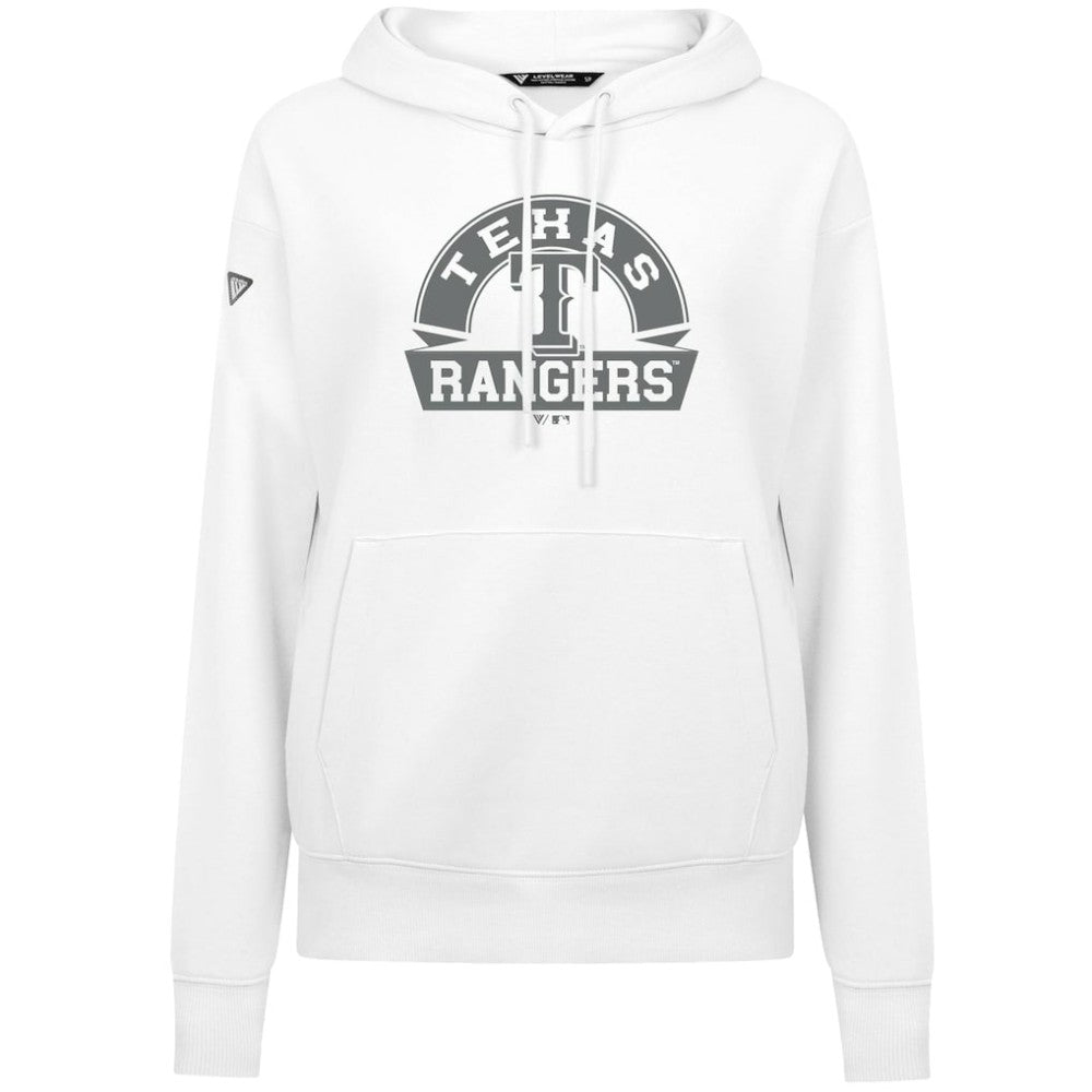 Texas Rangers Levelwear Women's Adorn Banner Arch Hoodie | MLB On Sale