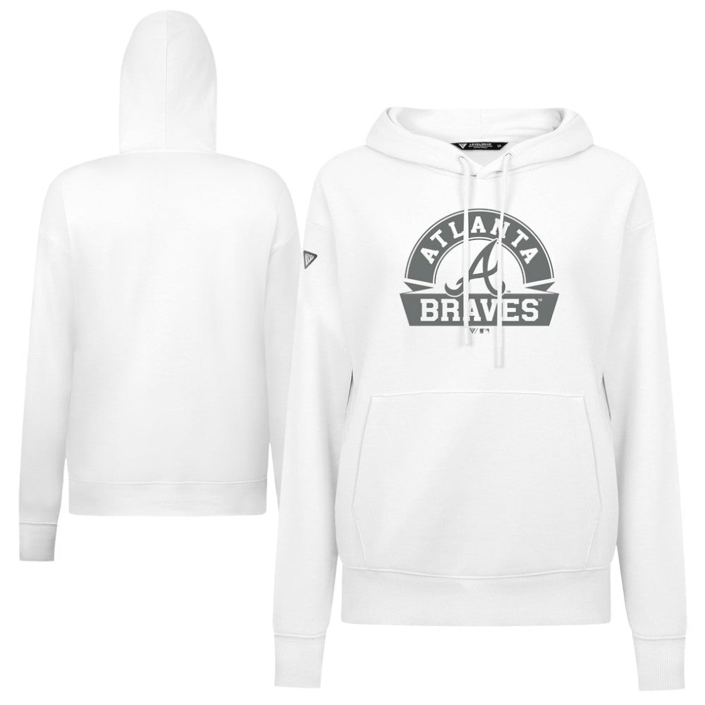 Atlanta Braves Levelwear Women's Adorn Banner Arch Hoodie | MLB US