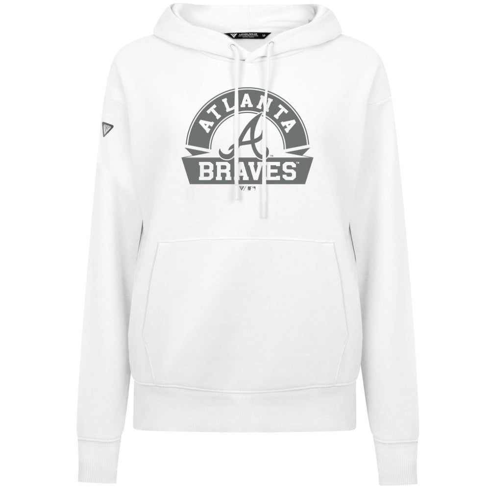 Atlanta Braves Levelwear Women's Adorn Banner Arch Hoodie | MLB US