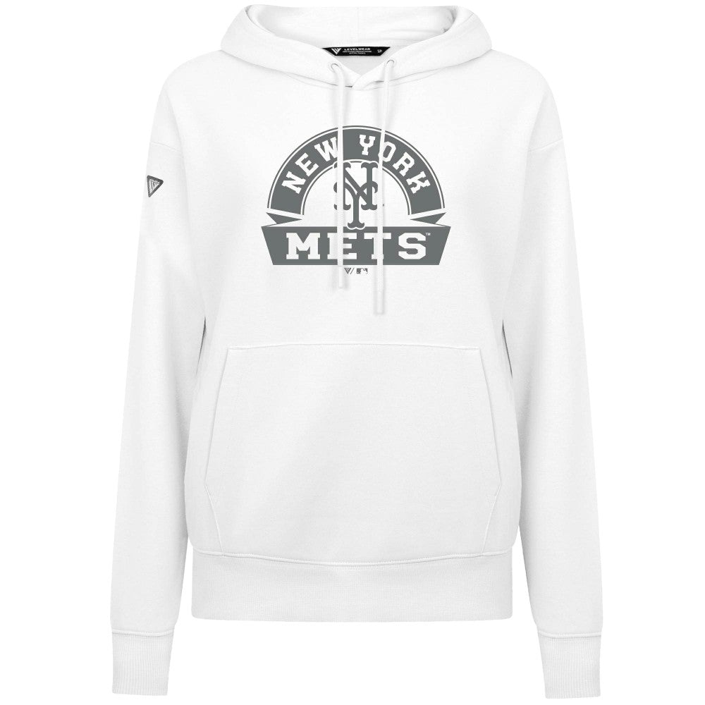 New York Mets Levelwear Women's Adorn Banner Arch Hoodie | MLB Near me
