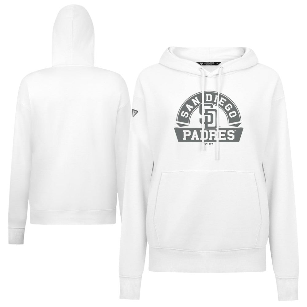 San Diego Padres Levelwear Women's Adorn Banner Arch Hoodie | MLB Outlet