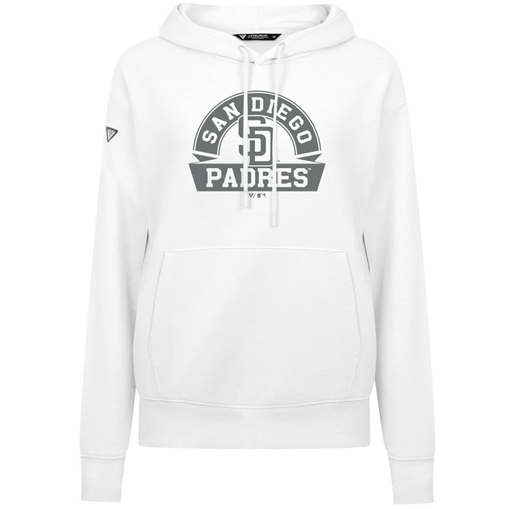 San Diego Padres Levelwear Women's Adorn Banner Arch Hoodie | MLB Outlet