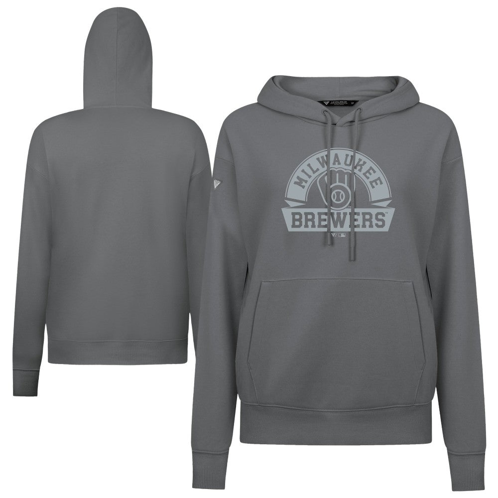 Milwaukee Brewers Levelwear Women's Adorn Banner Arch Hoodie | MLB Shop