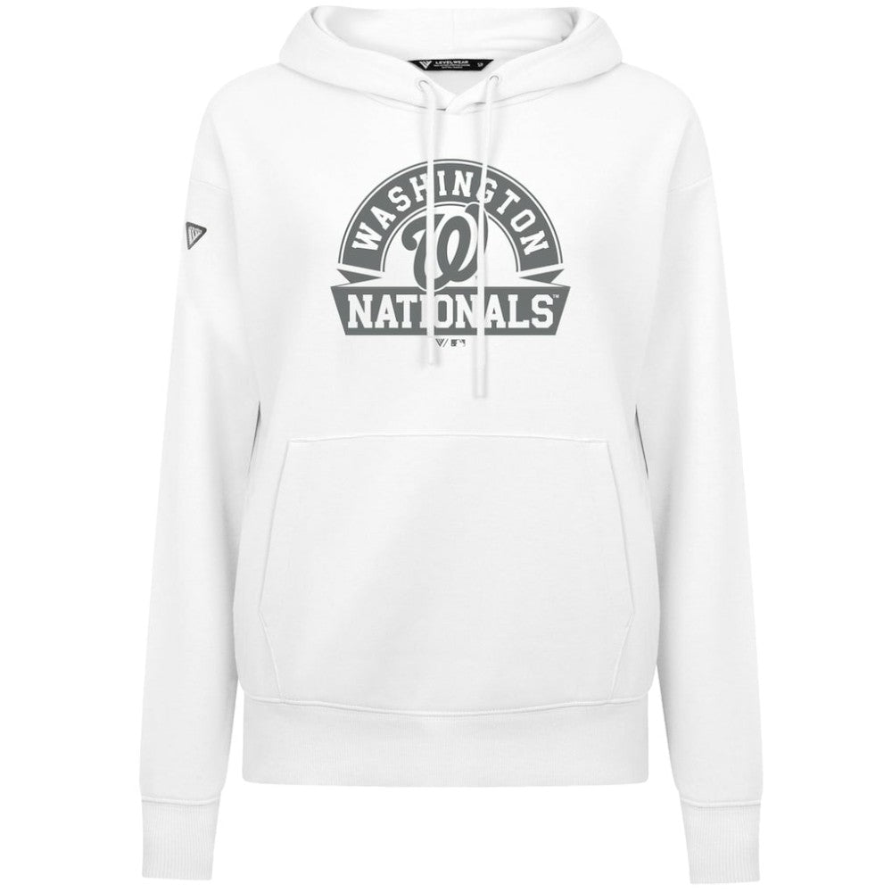 Washington Nationals Levelwear Women's Adorn Banner Arch Hoodie | MLB New