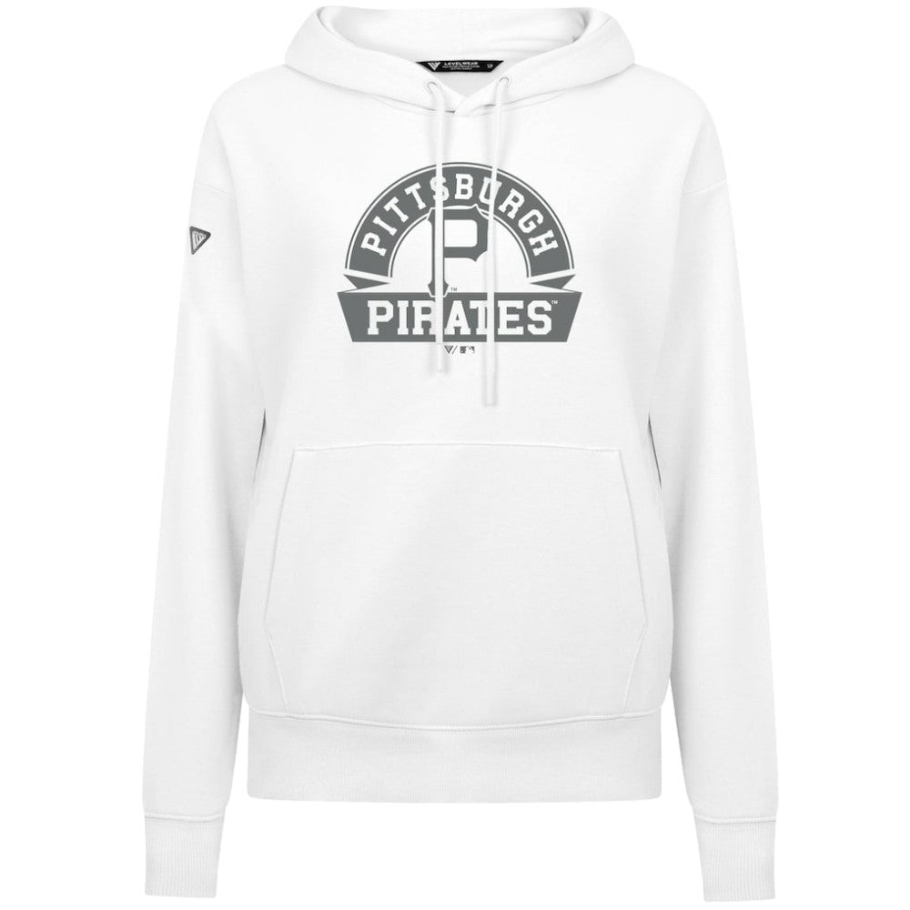 Pittsburgh Pirates Levelwear Women's Adorn Banner Arch Hoodie | MLB For sale