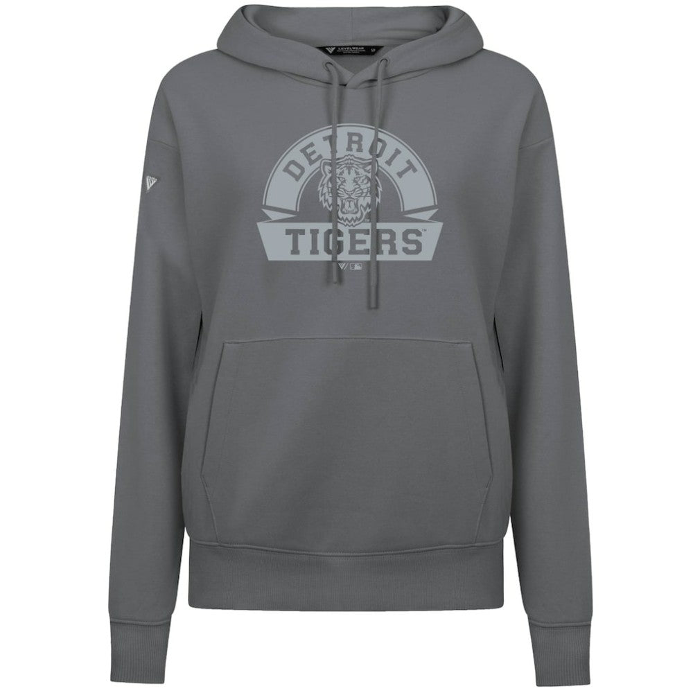 Detroit Tigers Levelwear Women's Adorn Banner Arch Hoodie | MLB For sale