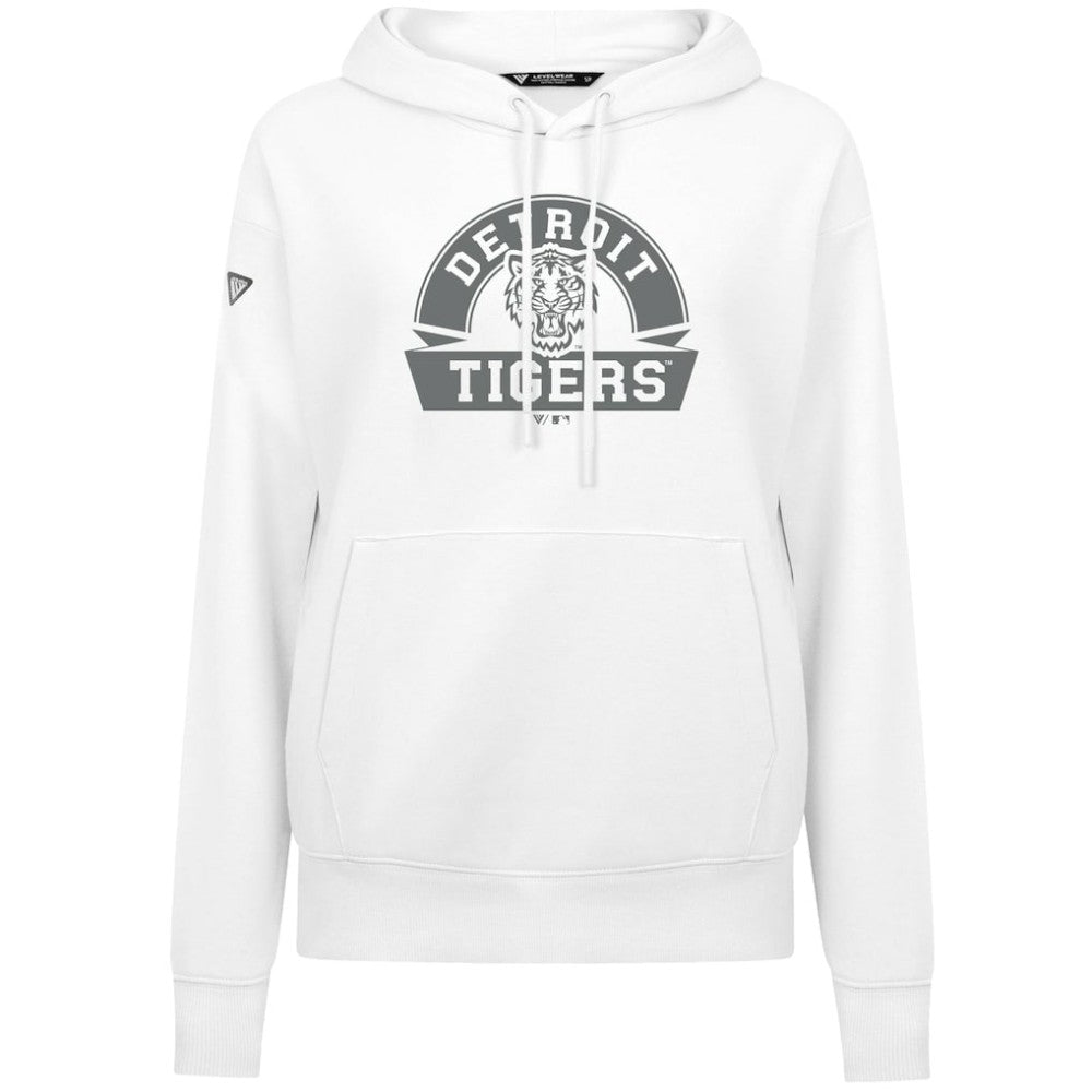 Detroit Tigers Levelwear Women's Adorn Banner Arch Hoodie | MLB Shop