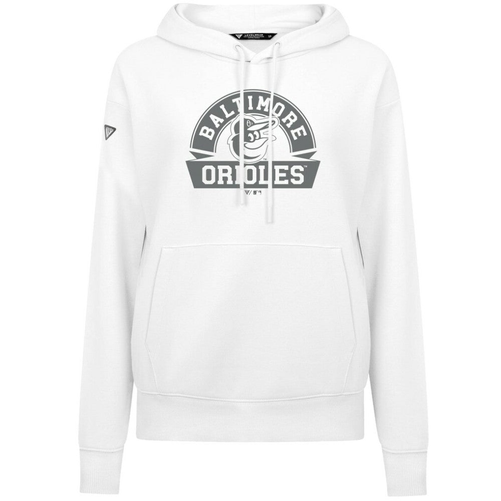 Baltimore Orioles Levelwear Women's Adorn Banner Arch Hoodie | MLB Shop