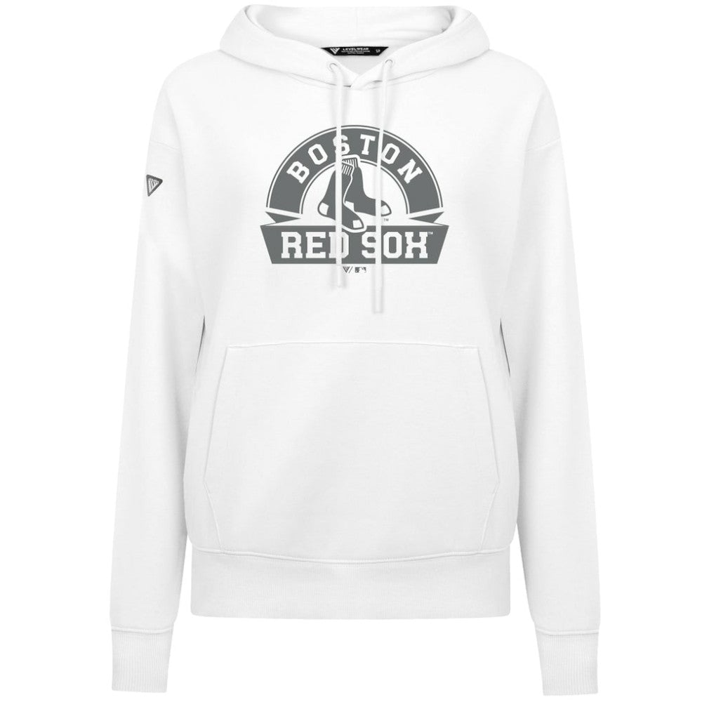 Boston Red Sox Levelwear Women's Adorn Banner Arch Hoodie | MLB On Sale