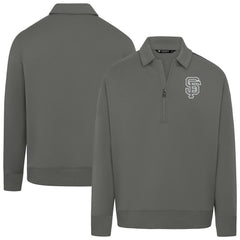 San Francisco Giants Levelwear Women's Canmore Chenille Logo Quarter-Zip Top | MLB Sale