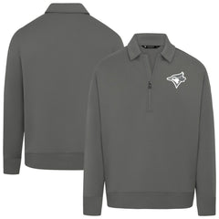 Toronto Blue Jays Levelwear Women's Canmore Chenille Logo Quarter-Zip Top | MLB Sale