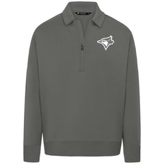 Toronto Blue Jays Levelwear Women's Canmore Chenille Logo Quarter-Zip Top | MLB Sale
