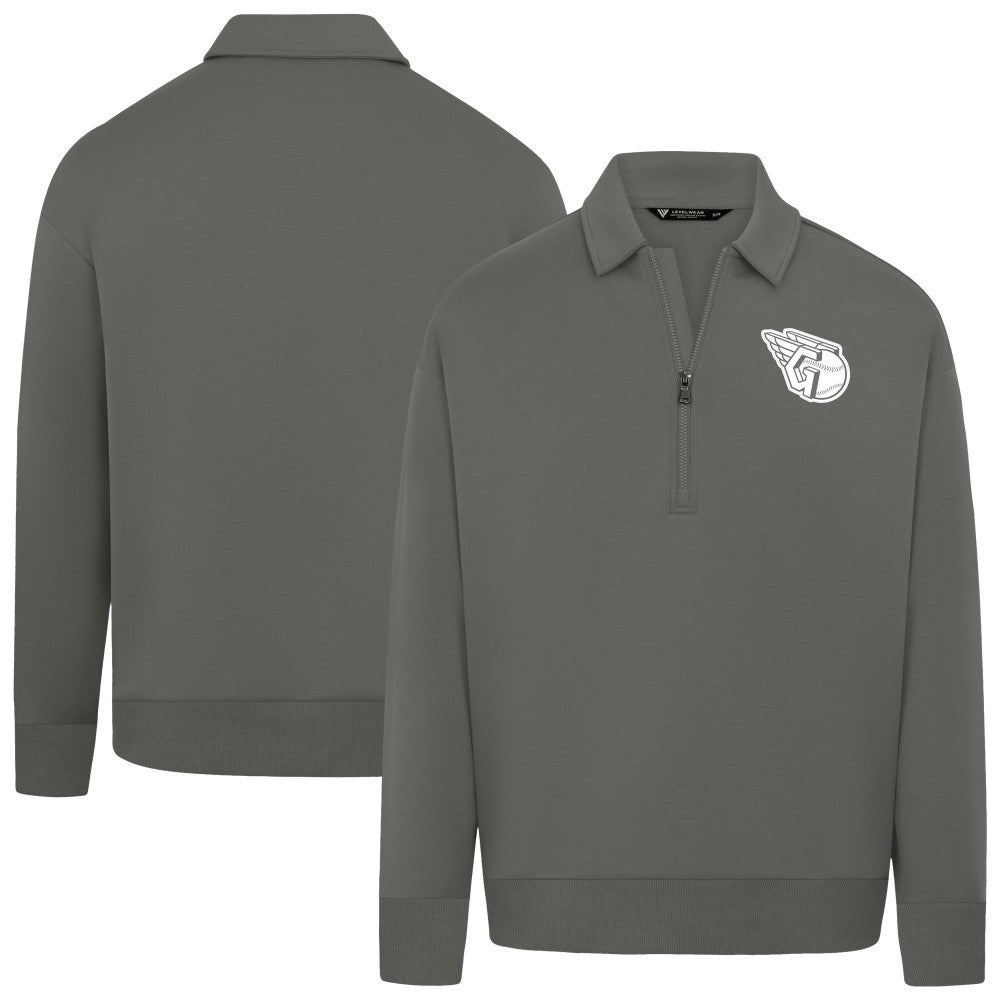 Cleveland Guardians Levelwear Women's Canmore Chenille Logo Quarter-Zip Top | MLB Shop