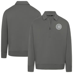 Chicago Cubs Levelwear Women's Canmore Chenille Logo Quarter-Zip Top | MLB Outlet
