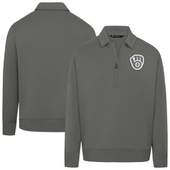 Milwaukee Brewers Levelwear Women's Canmore Chenille Logo Quarter-Zip Top | MLB Discount