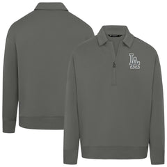 Los Angeles Dodgers Levelwear Women's Canmore Chenille Logo Quarter-Zip Top | MLB US