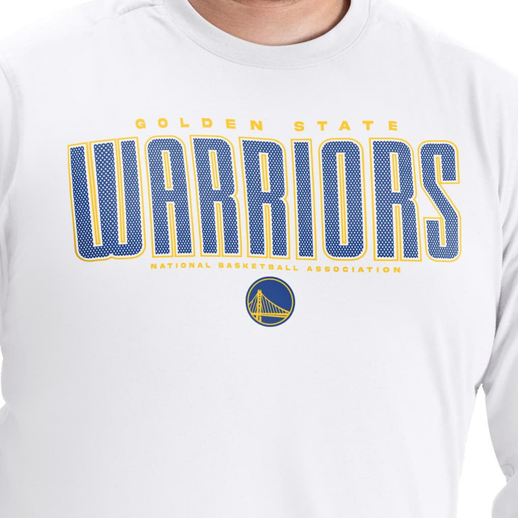 Golden State Warriors G-III Sports by Carl Banks Adaptive Printed Mesh Effect Long Sleeve T-Shirt sale Online