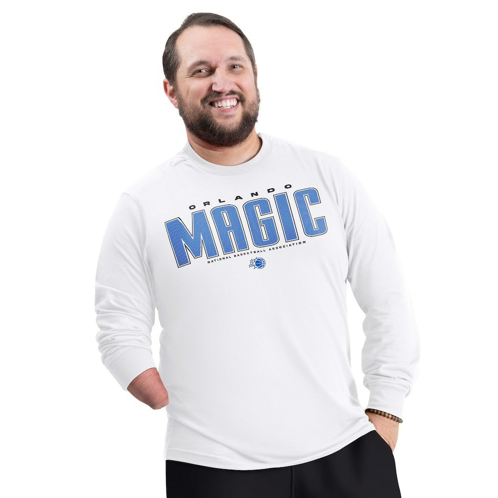 Orlando Magic G-III Sports by Carl Banks Adaptive Printed Mesh Effect Long Sleeve T-Shirt For Sale