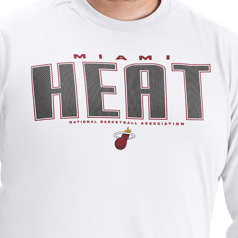 Miami Heat G-III Sports by Carl Banks Adaptive Printed Mesh Effect Long Sleeve T-Shirt Online