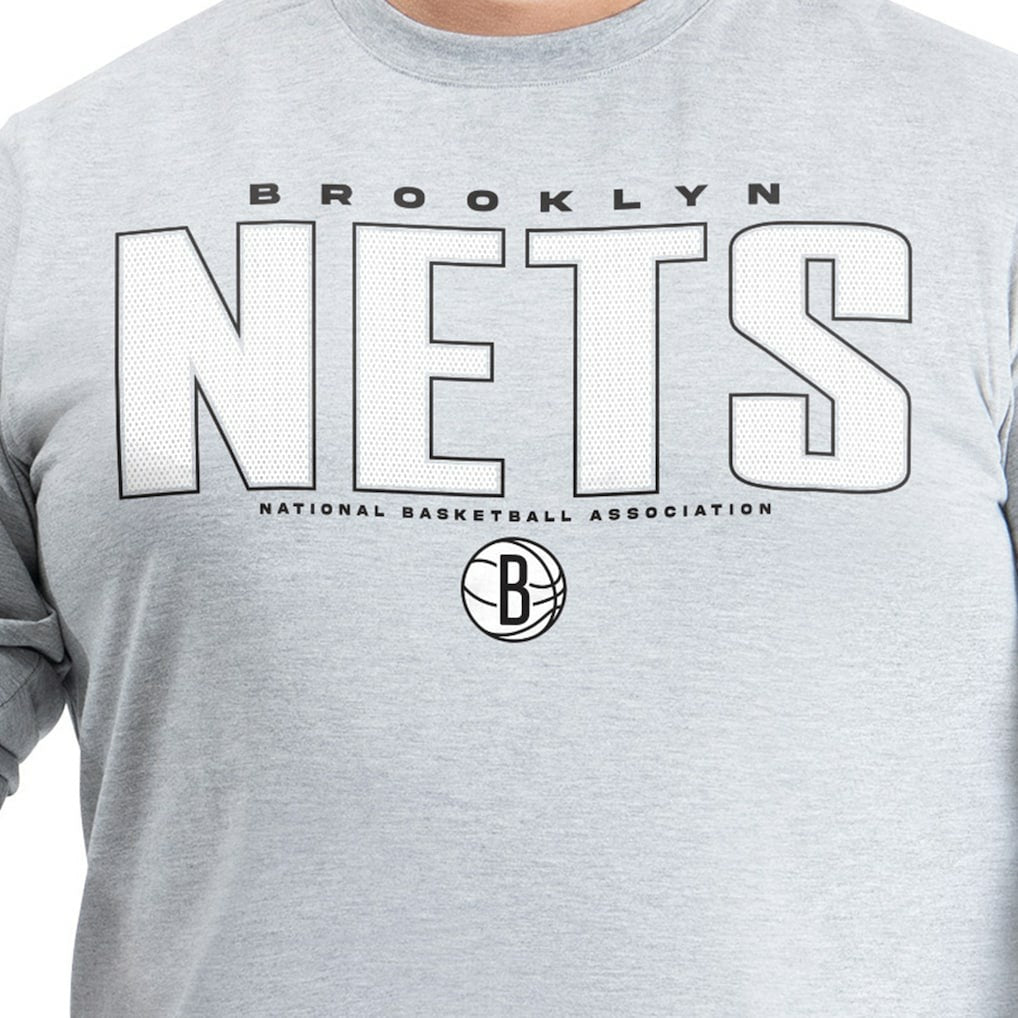 Brooklyn Nets G-III Sports by Carl Banks Adaptive Printed Mesh Effect Long Sleeve T-Shirt Online