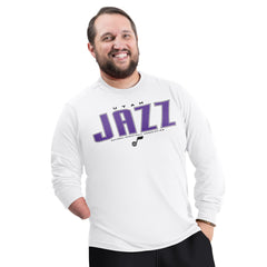 Utah Jazz G-III Sports by Carl Banks Adaptive Printed Mesh Effect Long Sleeve T-Shirt Discount