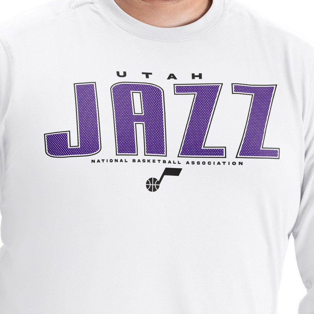 Utah Jazz G-III Sports by Carl Banks Adaptive Printed Mesh Effect Long Sleeve T-Shirt Discount