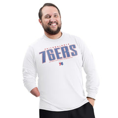 Philadelphia 76ers G-III Sports by Carl Banks Adaptive Printed Mesh Effect Long Sleeve T-Shirt Discount
