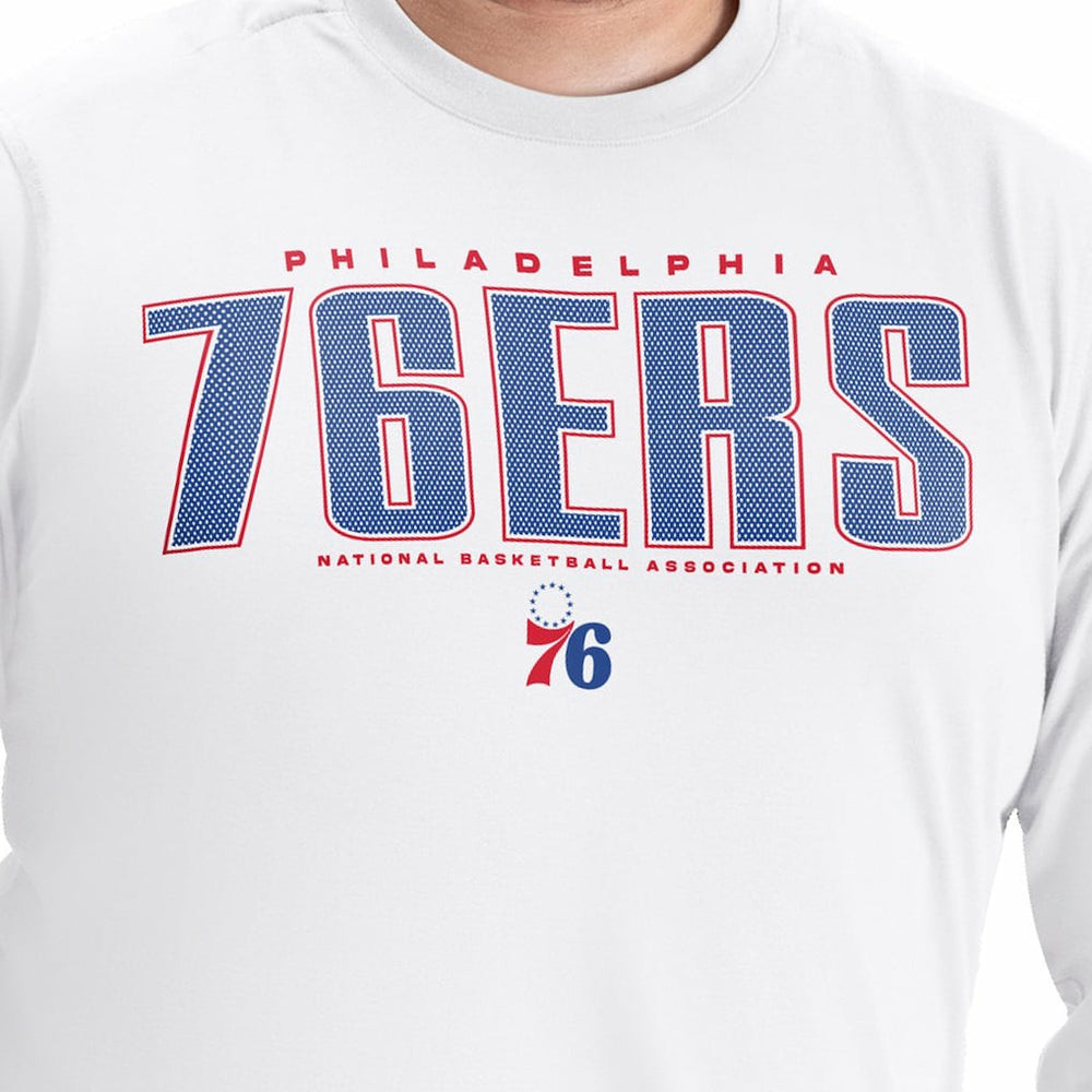 Philadelphia 76ers G-III Sports by Carl Banks Adaptive Printed Mesh Effect Long Sleeve T-Shirt Discount
