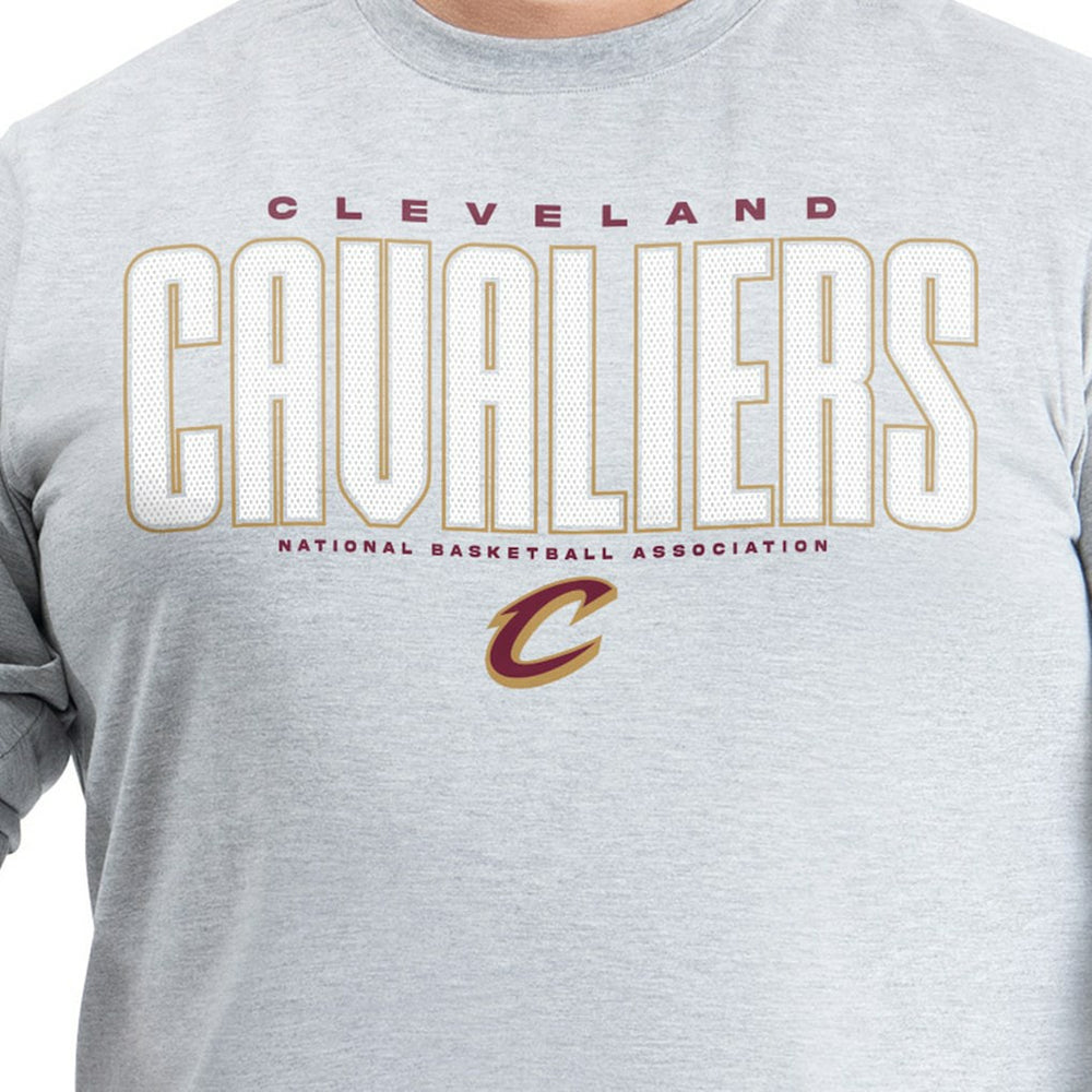 Cleveland Cavaliers G-III Sports by Carl Banks Adaptive Printed Mesh Effect Long Sleeve T-Shirt sale New