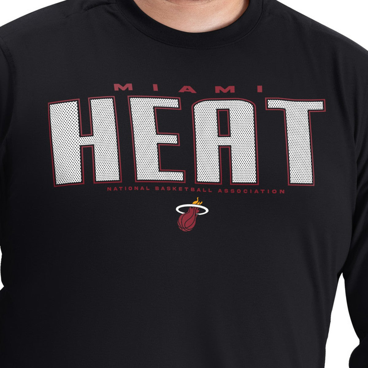 Miami Heat G-III Sports by Carl Banks Adaptive Printed Mesh Effect Long Sleeve T-Shirt Online