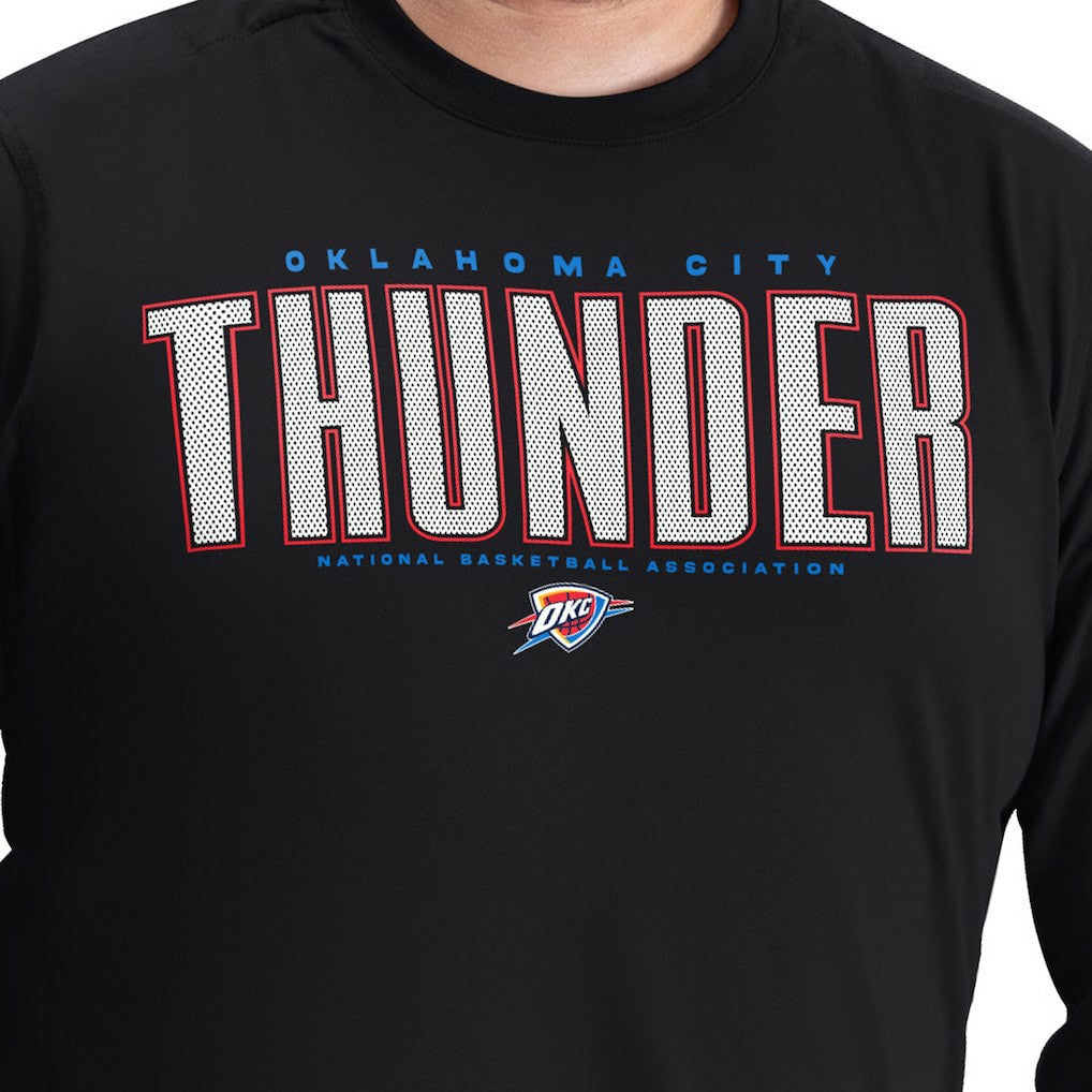 Oklahoma City Thunder G-III Sports by Carl Banks Adaptive Printed Mesh Effect Long Sleeve T-Shirt On Sale