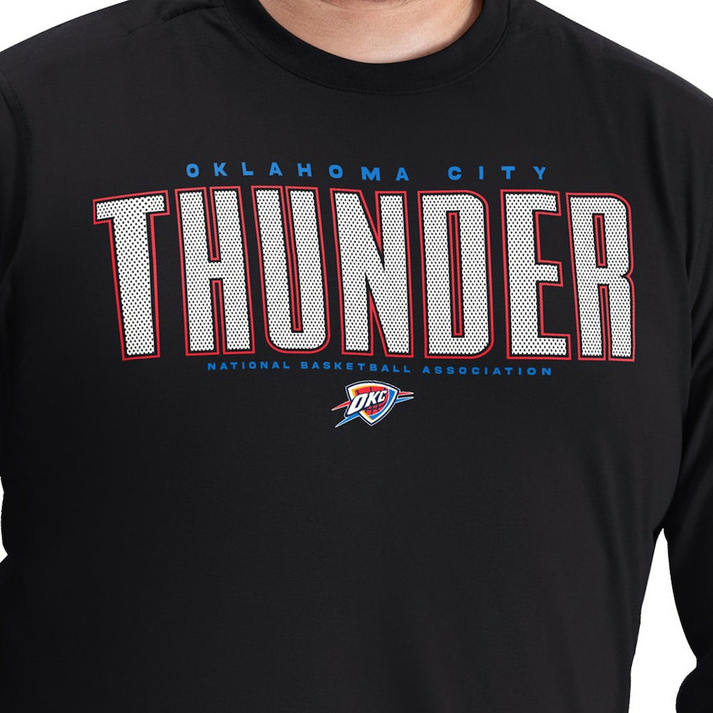 Oklahoma City Thunder G-III Sports by Carl Banks Adaptive Printed Mesh Effect Long Sleeve T-Shirt On Sale