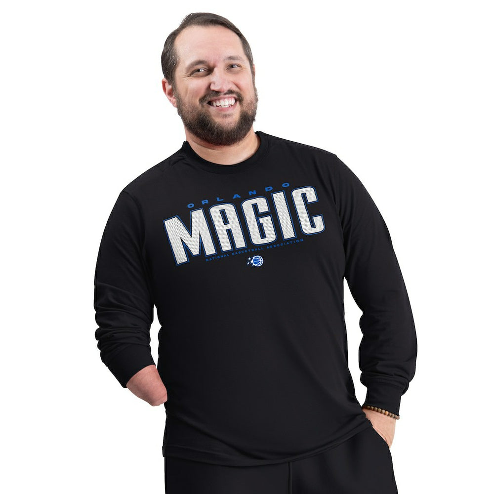 Orlando Magic G-III Sports by Carl Banks Adaptive Printed Mesh Effect Long Sleeve T-Shirt Discount