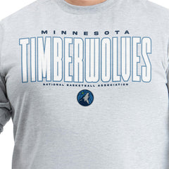 Minnesota Timberwolves G-III Sports by Carl Banks Adaptive Printed Mesh Effect Long Sleeve T-Shirt New