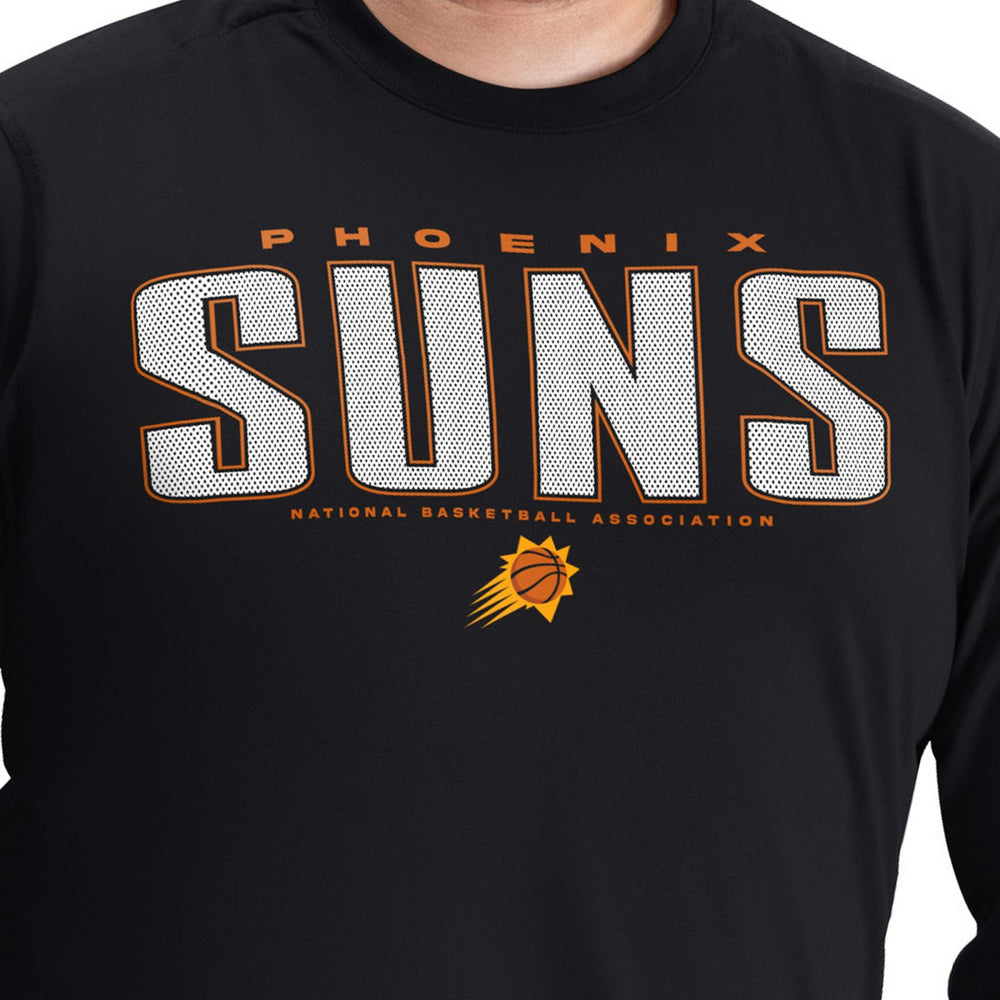 Phoenix Suns G-III Sports by Carl Banks Adaptive Printed Mesh Effect Long Sleeve T-Shirt On Sale