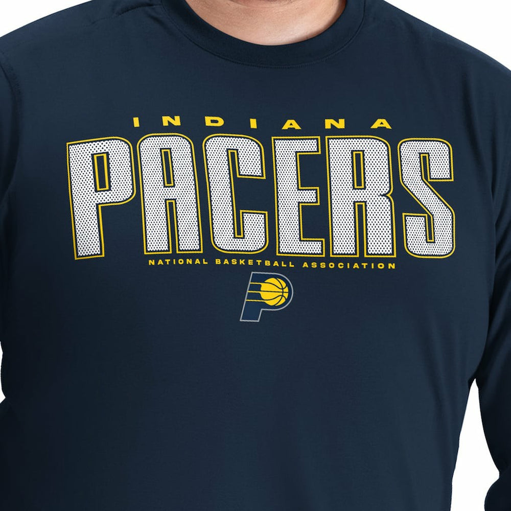 Indiana Pacers G-III Sports by Carl Banks Adaptive Printed Mesh Effect Long Sleeve T-Shirt Discount