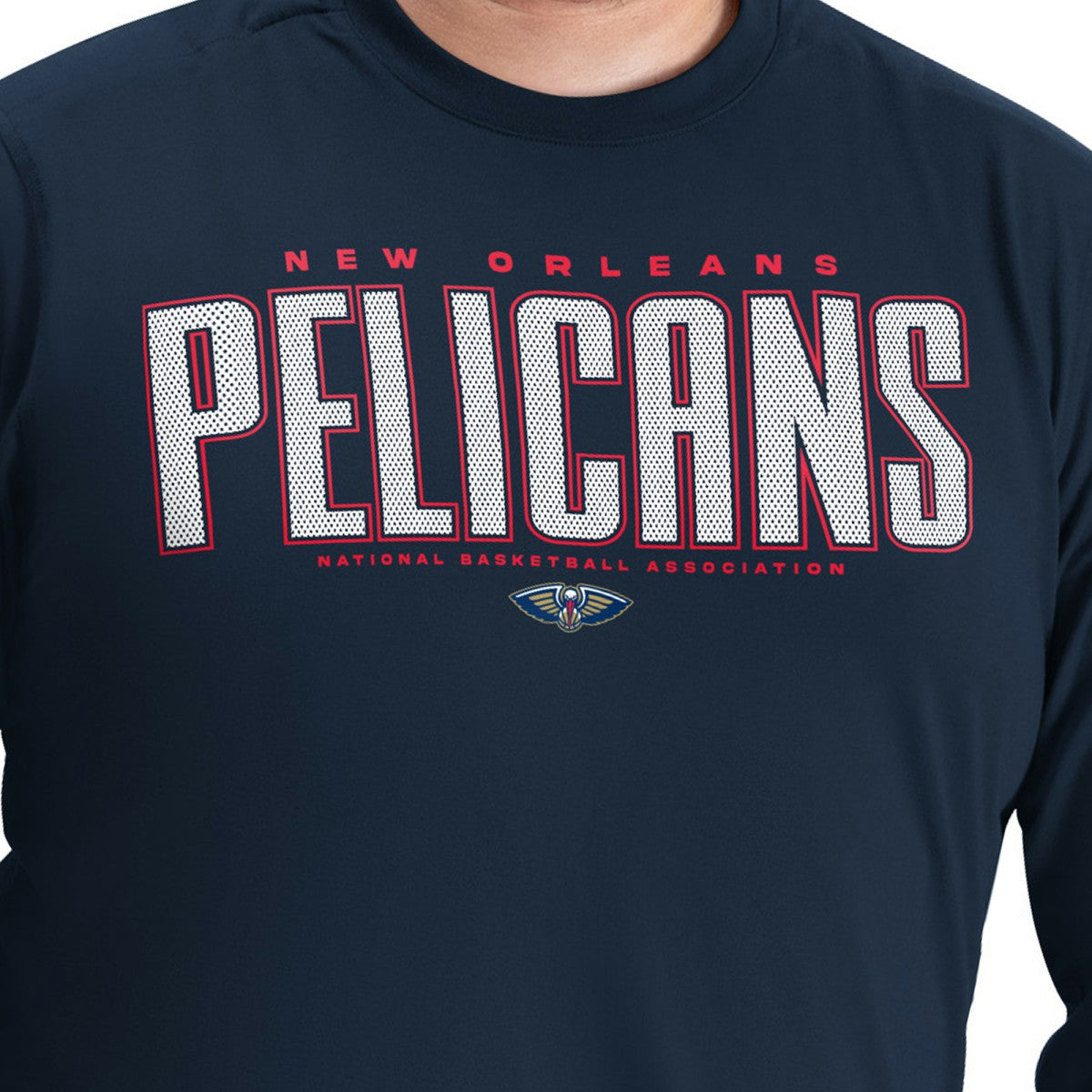 New Orleans Pelicans G-III Sports by Carl Banks Adaptive Printed Mesh Effect Long Sleeve T-Shirt On Sale