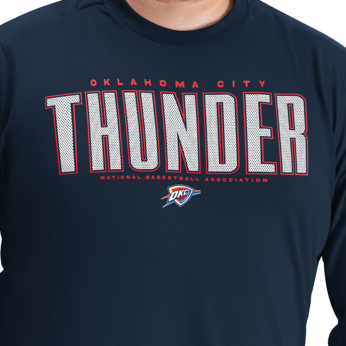 Oklahoma City Thunder G-III Sports by Carl Banks Adaptive Printed Mesh Effect Long Sleeve T-Shirt Discount