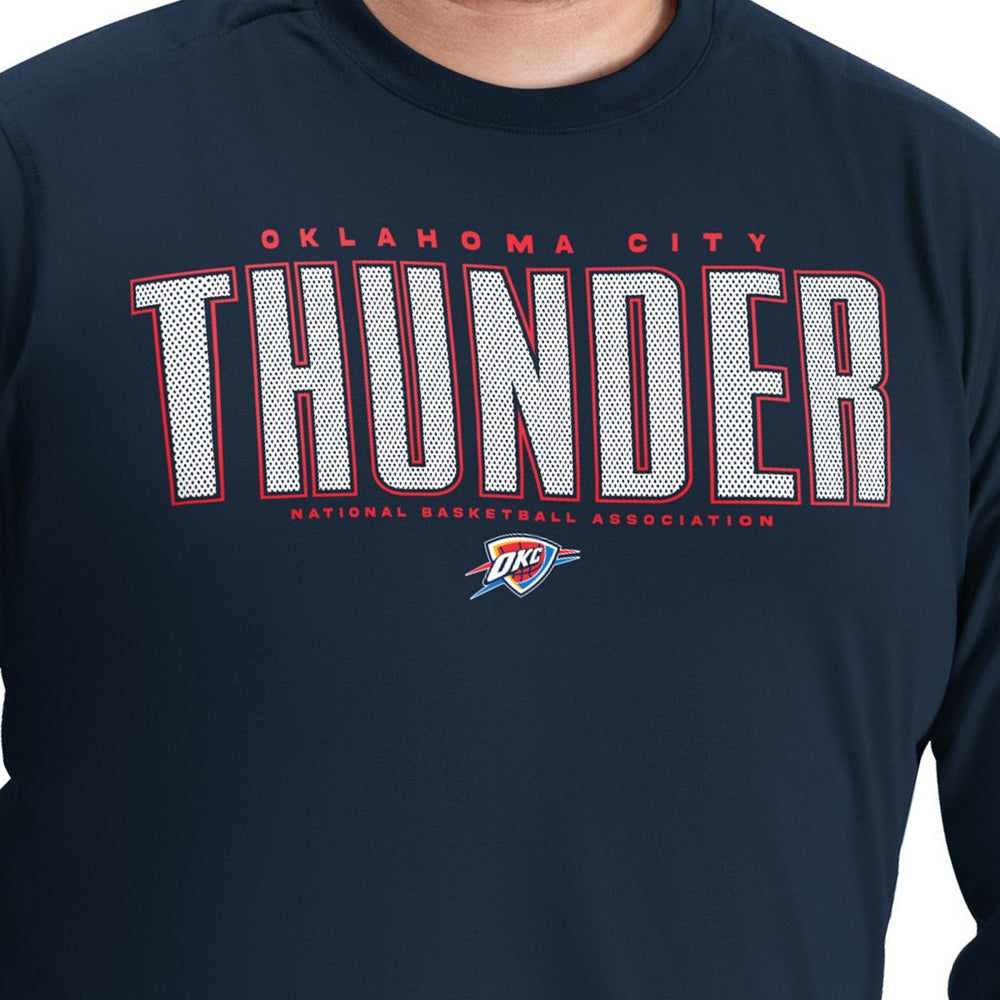 Oklahoma City Thunder G-III Sports by Carl Banks Adaptive Printed Mesh Effect Long Sleeve T-Shirt Discount