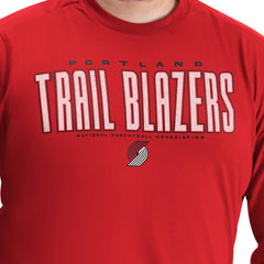Portland Trail Blazers G-III Sports by Carl Banks Adaptive Printed Mesh Effect Long Sleeve T-Shirt On Sale