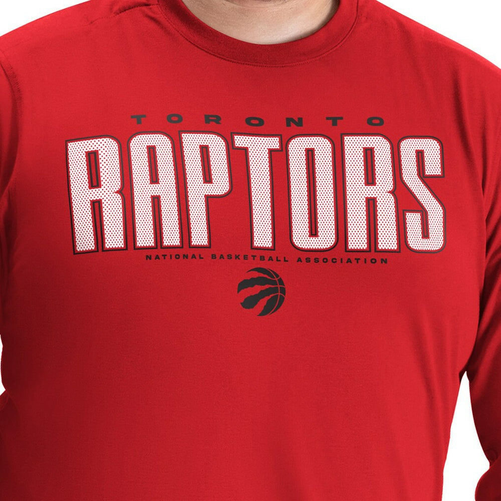 Toronto Raptors G-III Sports by Carl Banks Adaptive Printed Mesh Effect Long Sleeve T-Shirt Outlet