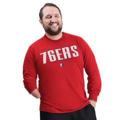 Philadelphia 76ers G-III Sports by Carl Banks Adaptive Printed Mesh Effect Long Sleeve T-Shirt Discount