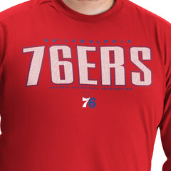 Philadelphia 76ers G-III Sports by Carl Banks Adaptive Printed Mesh Effect Long Sleeve T-Shirt Discount