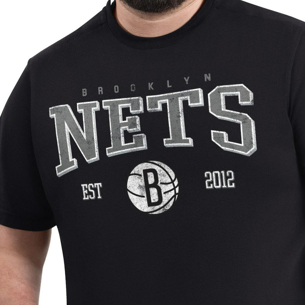 Brooklyn Nets G-III Sports by Carl Banks Adaptive Classic Team Spirit Short Sleeve T-Shirt New