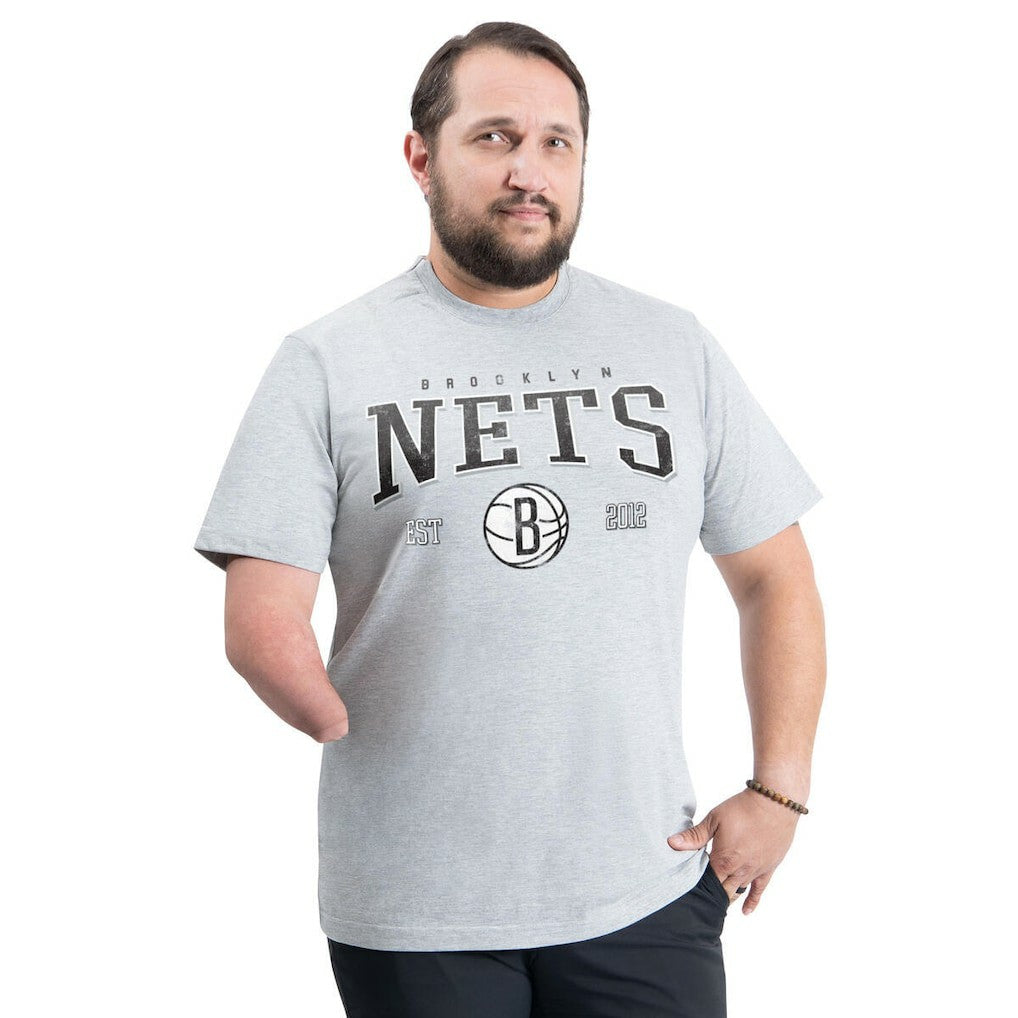 Brooklyn Nets G-III Sports by Carl Banks Adaptive Classic Team Spirit Short Sleeve T-Shirt Discount