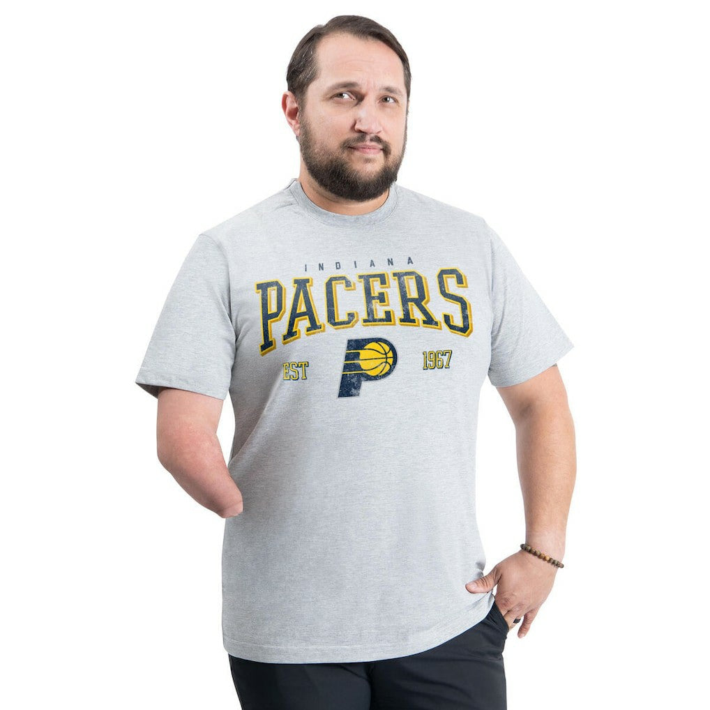 Indiana Pacers G-III Sports by Carl Banks Adaptive Classic Team Spirit Short Sleeve T-Shirt New