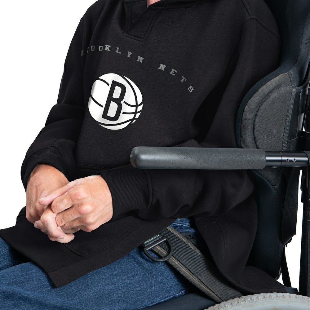 Brooklyn Nets G-III Sports by Carl Banks Adaptive Team Arc Fleece Hoodie Online