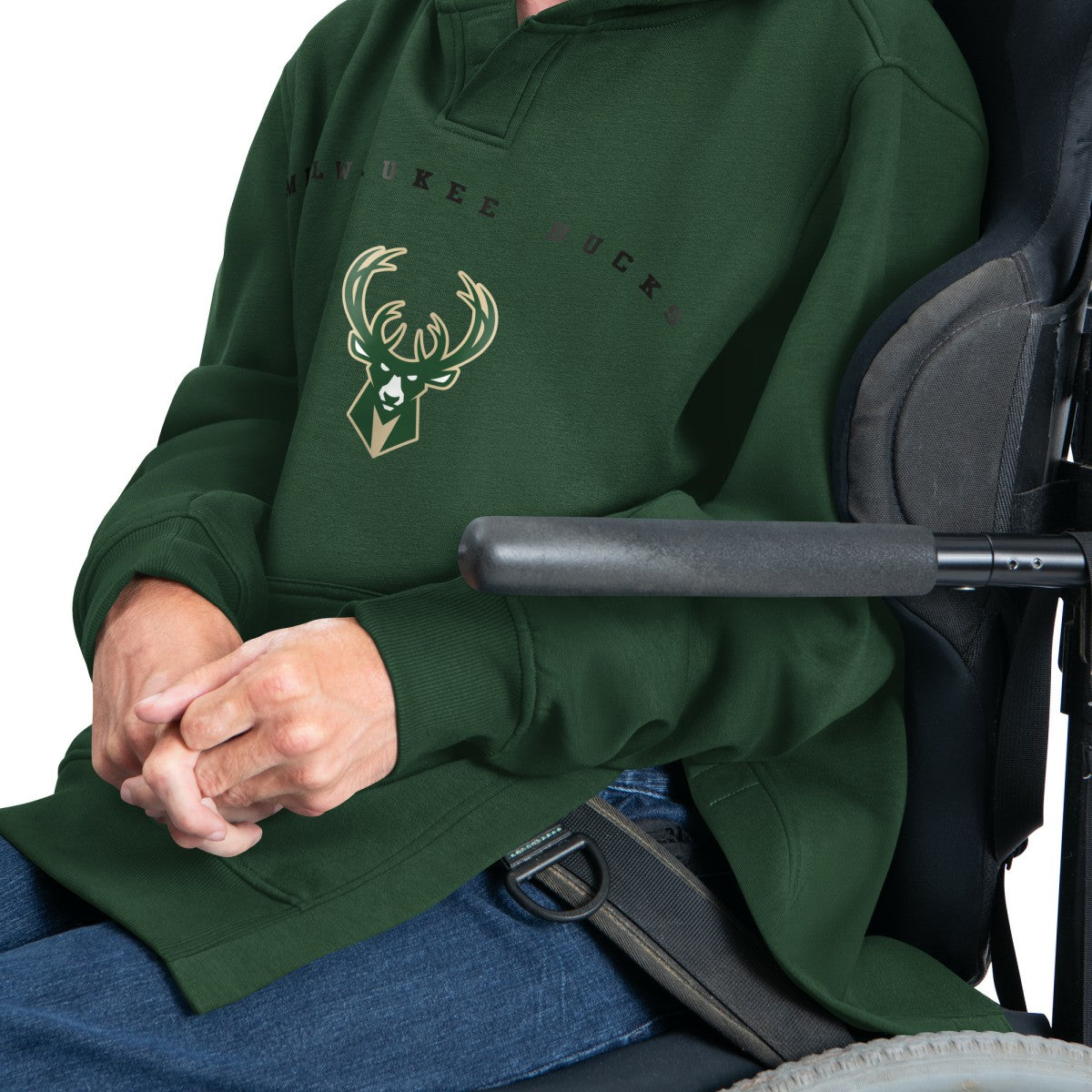 Milwaukee Bucks G-III Sports by Carl Banks Adaptive Team Arc Fleece Hoodie For Sale