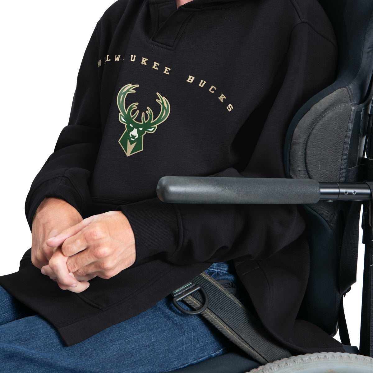 Milwaukee Bucks G-III Sports by Carl Banks Adaptive Team Arc Fleece Hoodie Discount